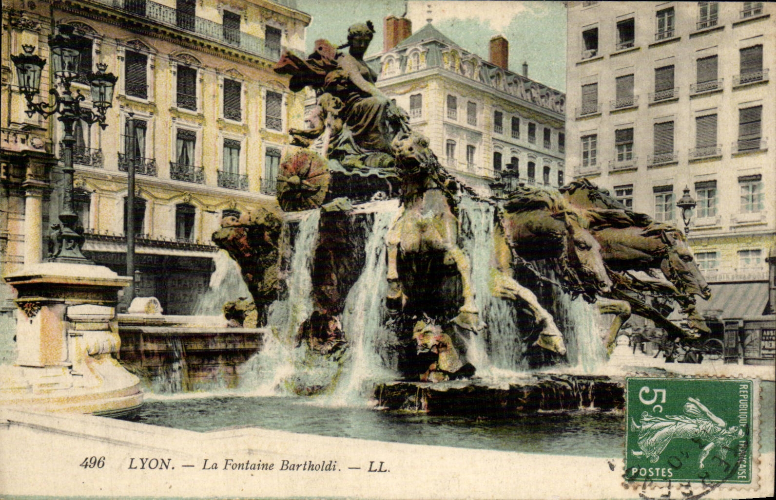 Lyon CPA La fontaine Bartholdi