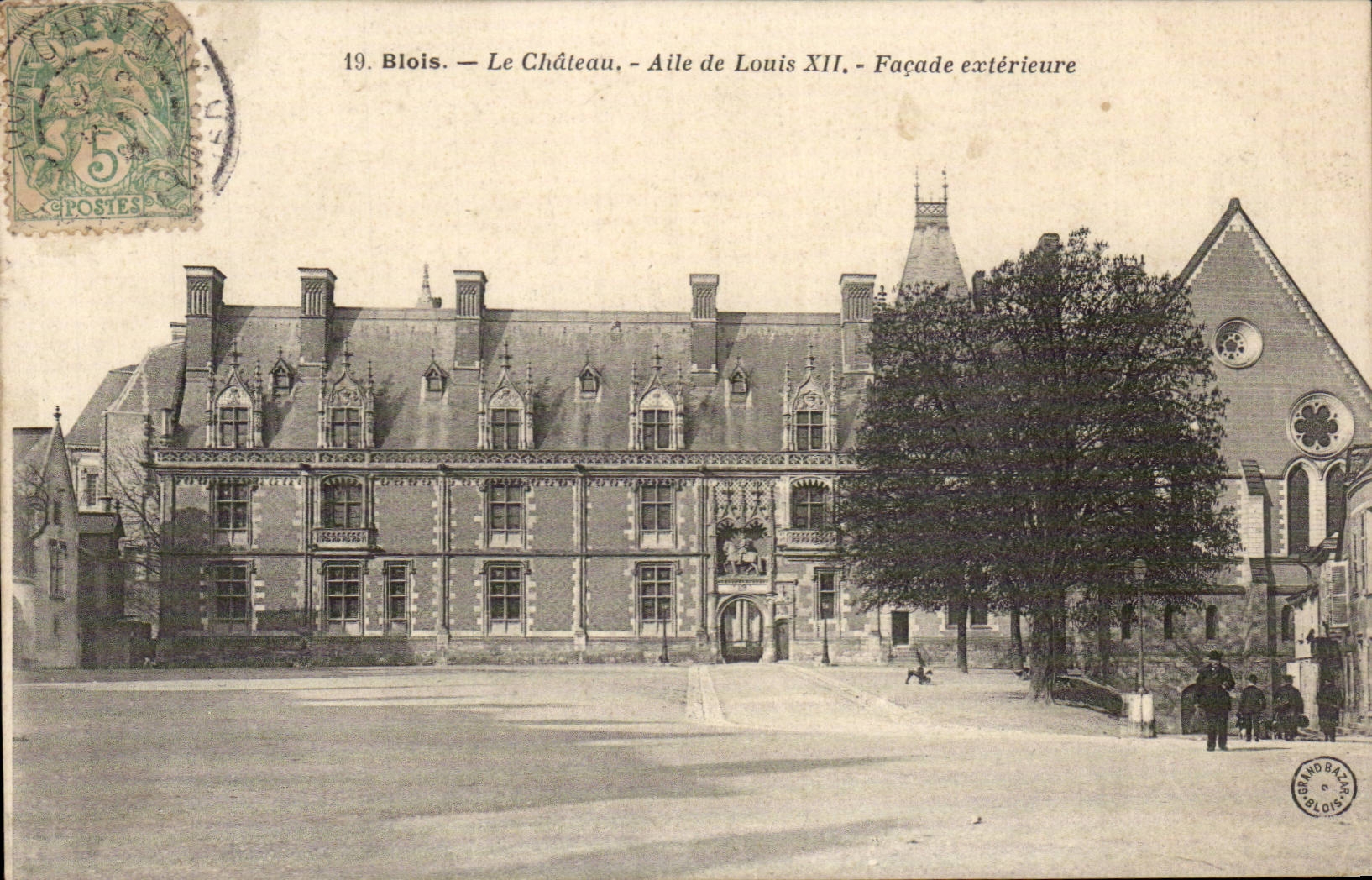 Blois — Le Château — Aile de Louis XII — Façade extérieure — Éditeur : Grand Bâton