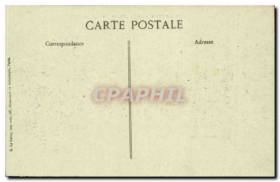 CPA Revue du 14 juillet 1917 Le drapeau des chasseurs Paris Militaria  — Rückseite