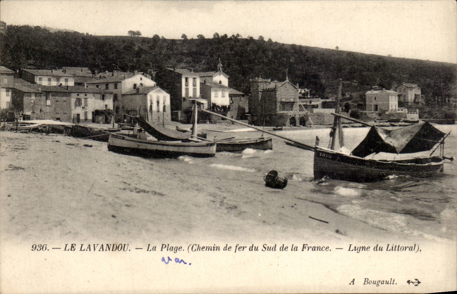 Le Lavandou — La Plage — Chemin de fer du Sud de la France — Ligne du Littoral