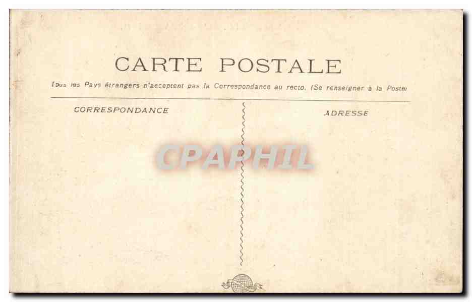 CPA Marseille Entree du vieux port et pont transbordeur — Verso