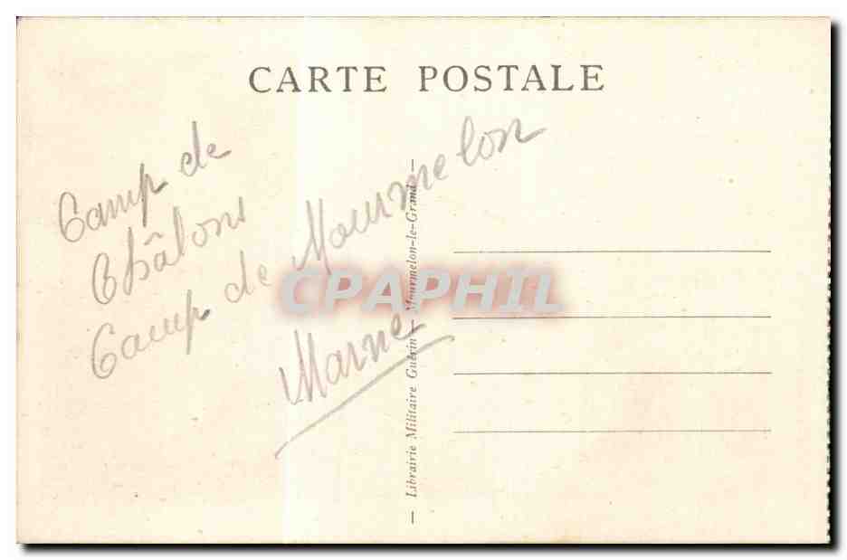 CPA L'infanterie en manoeuvres Groupe de mitrailleuses ena ction Militaria — Rückseite