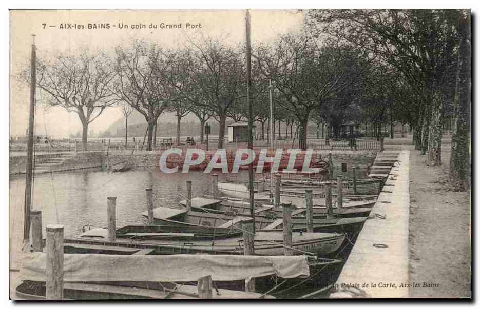 CPA Aix les Bains Un coin du grand port