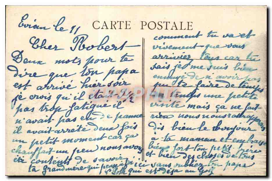 EVIAN-les-BAINS — Vue prise du Lac — Phot. Combier-Nacop — Reverso