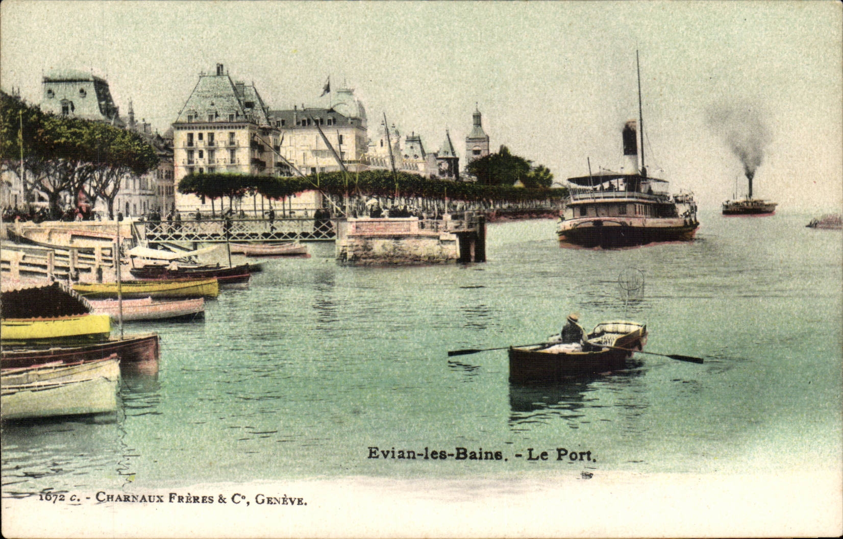 Evian-les-Bains - Le Port — Charnaux Frères & C°, Genève, n° 1672 c.