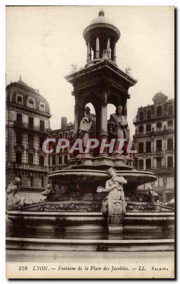 Lyon CPA Fontaine de la place des Jacobins