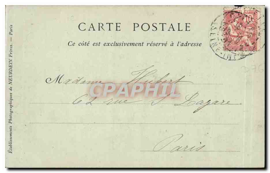 CPA Dieppe Vue generale de la plage  — Rückseite