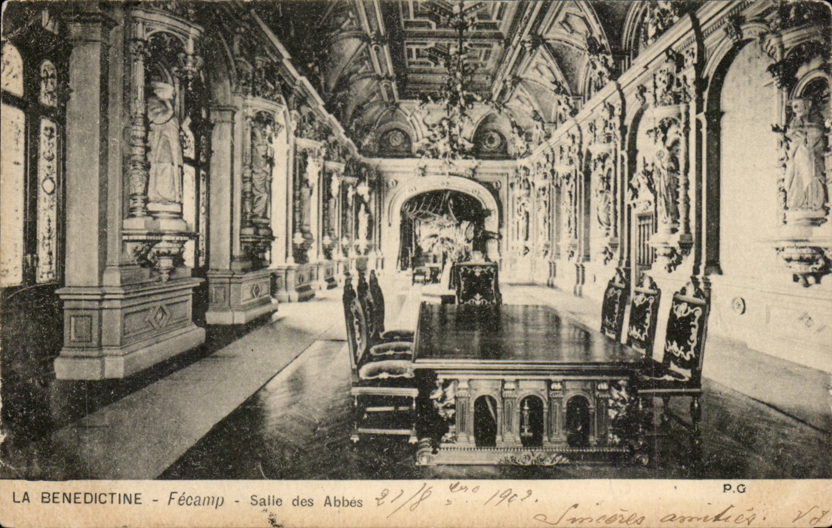CPA La Benedictine Fecamp SAlle des abbes