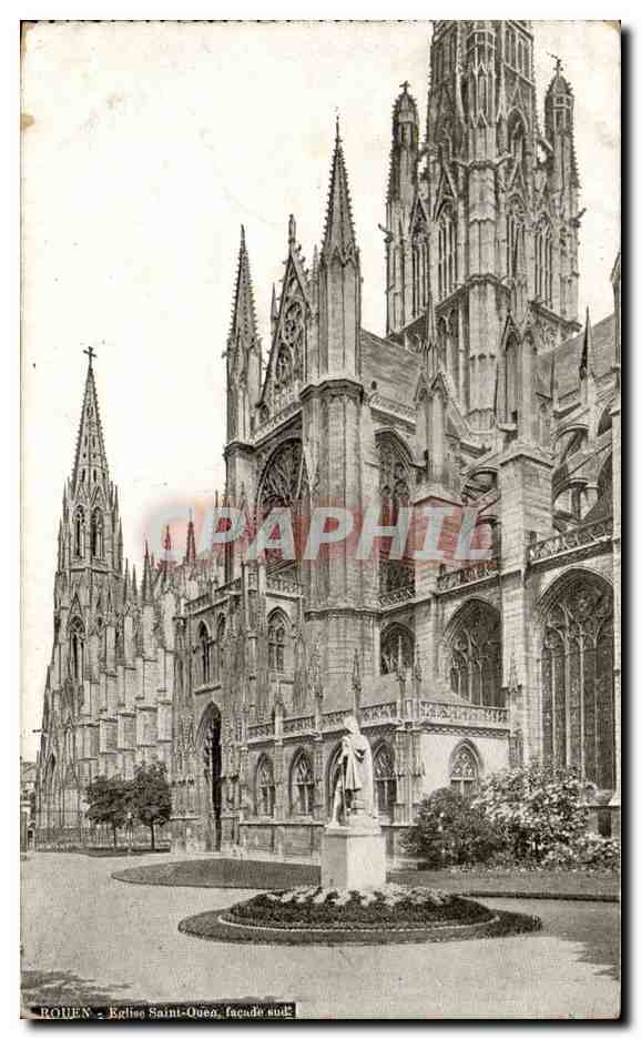 CPA Rouen Eglise Saint Ouen Facade Sud