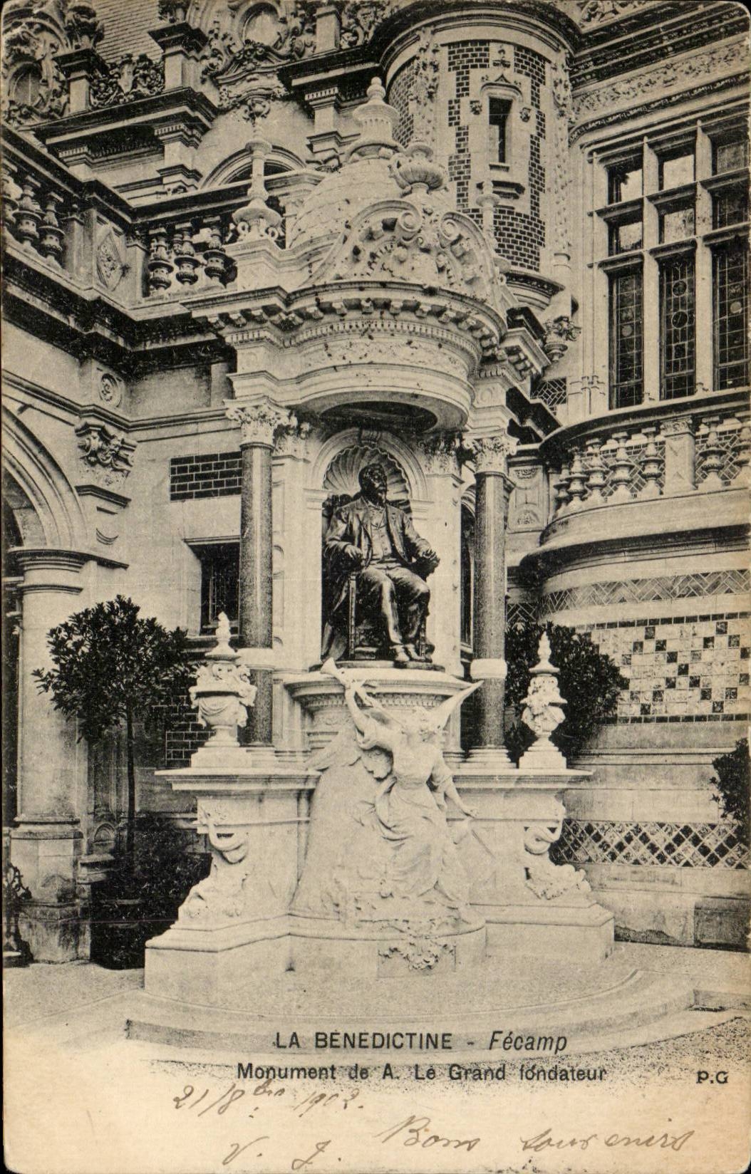 CPA Fecamp la Benedictine Monument de A Le grand 