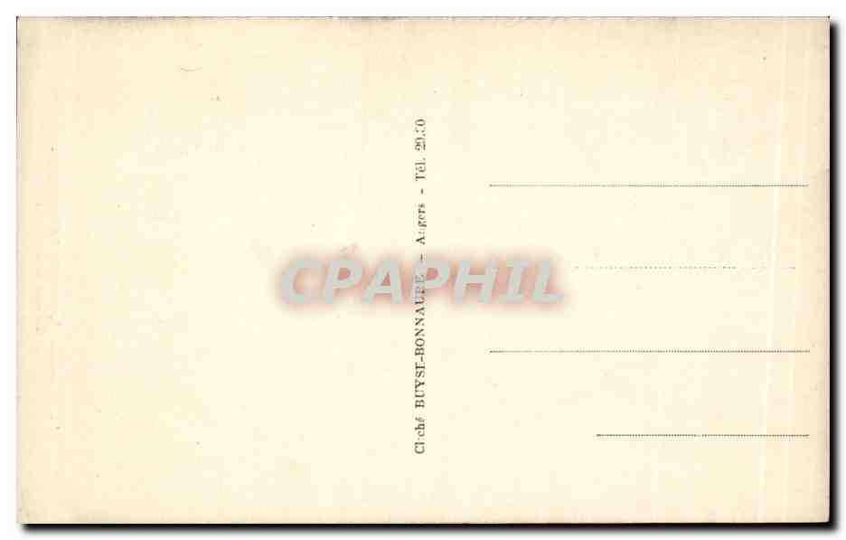 CPA Le Sacre Coeur place de la Republique Angers La cour Saint Joseph — Rückseite