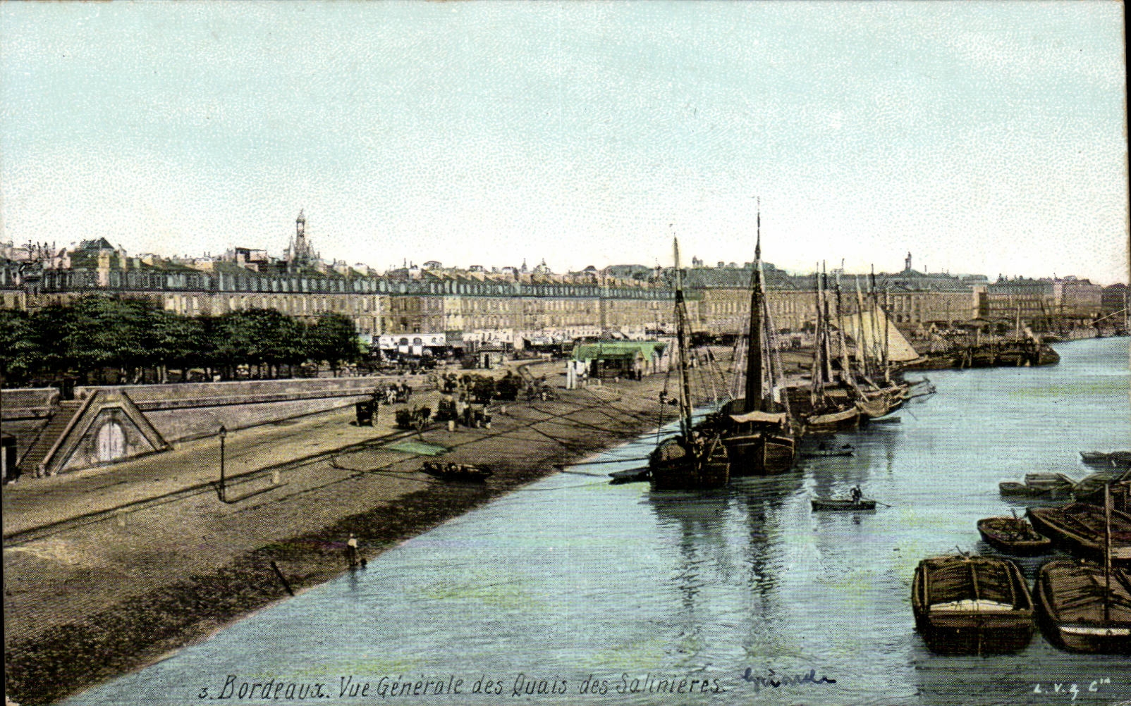 Bordeaux — Vue Générale des Quais des Salinières — Édition Loua & Photo