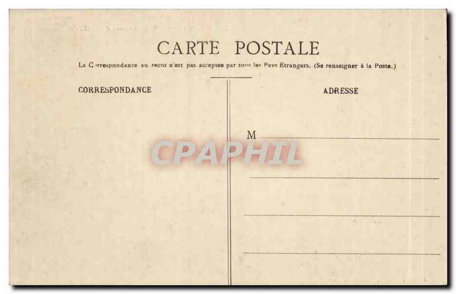 CPA Militaria Fontenay le Commte Caserne du Chaffault — Back