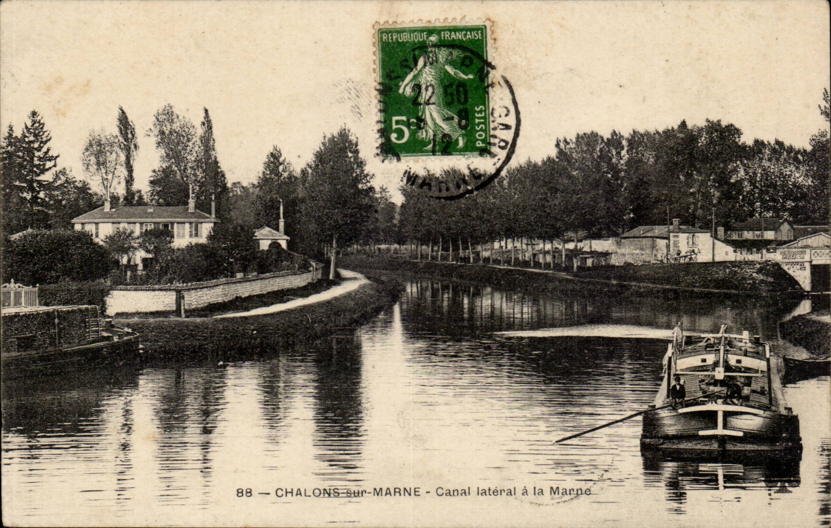 Chalons-sur-Marne — Canal latéral à la Marne — éditeur non identifié, n° de série non visible