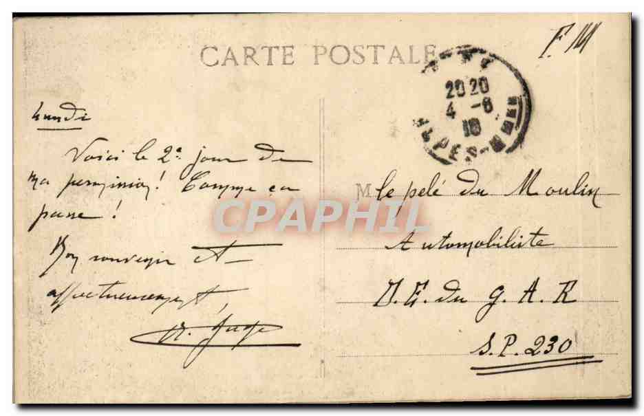 Villefranche - Cap Ferrat - La Rade et l'Escadre — Éditeur Lefebvre, n° 299 — Rückseite