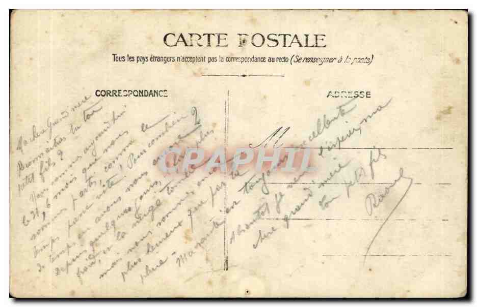 CPA Militaria 6eme infanterie CAmpagne 1914 1915 Tout pour la France — Rückseite