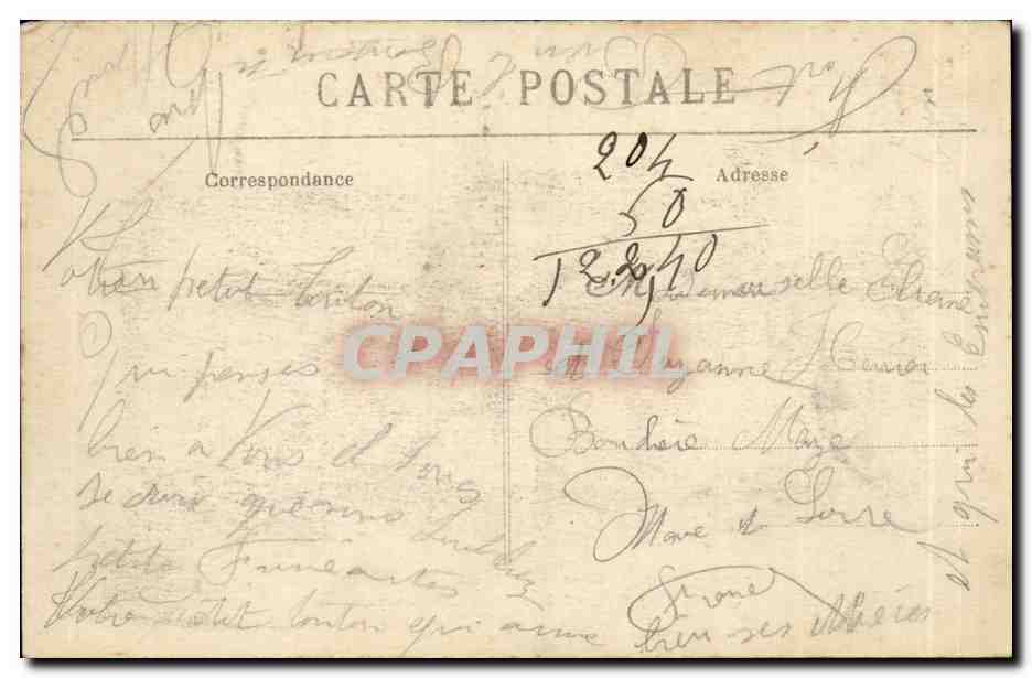 CPA Maroc Colonne du Tadia Combats de Ksiba Tirailleurs atteles au 75mm — Rückseite