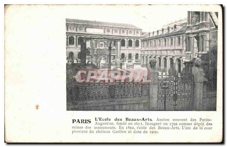CPA Paris Ecole des Beaux Arts Ancien couvent des Peres Augustins