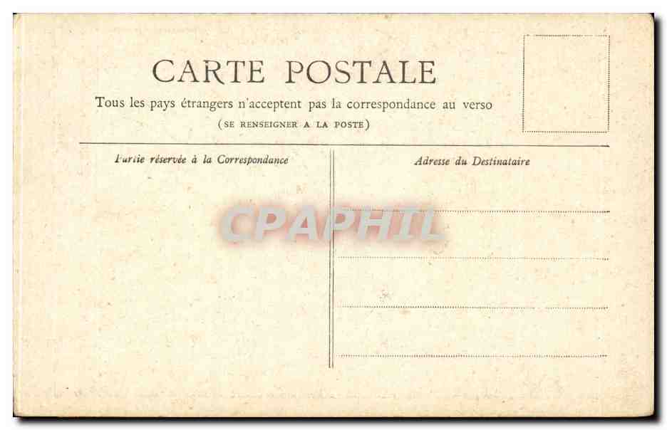 CPA Paris Horloge du palais de justice — Rückseite