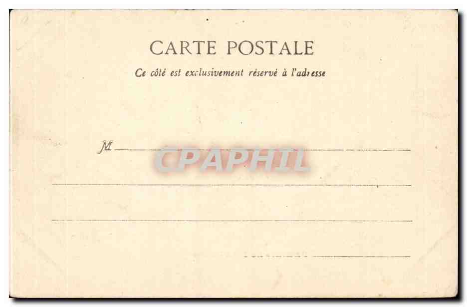 CPA Paris Le petit palais — Verso