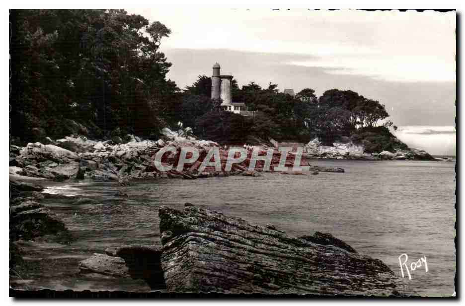 CPSM Noirmoutier Rochers de la cote vers la Tour Plantier