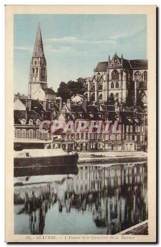 CPA Auxerre L'Yonne et le quartier de la marine