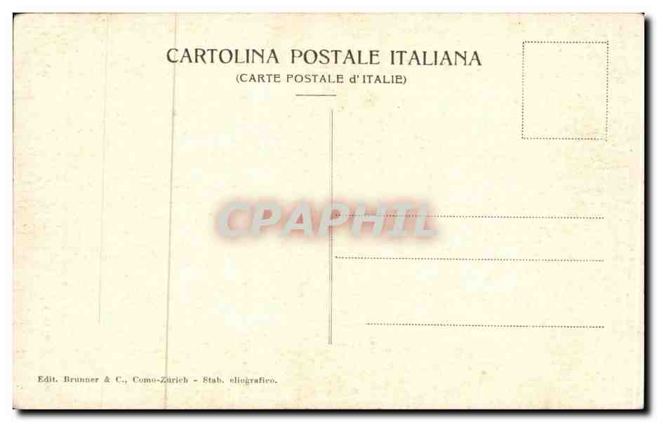 CPA Italie Italia Milano Castello Sforzesco — Verso