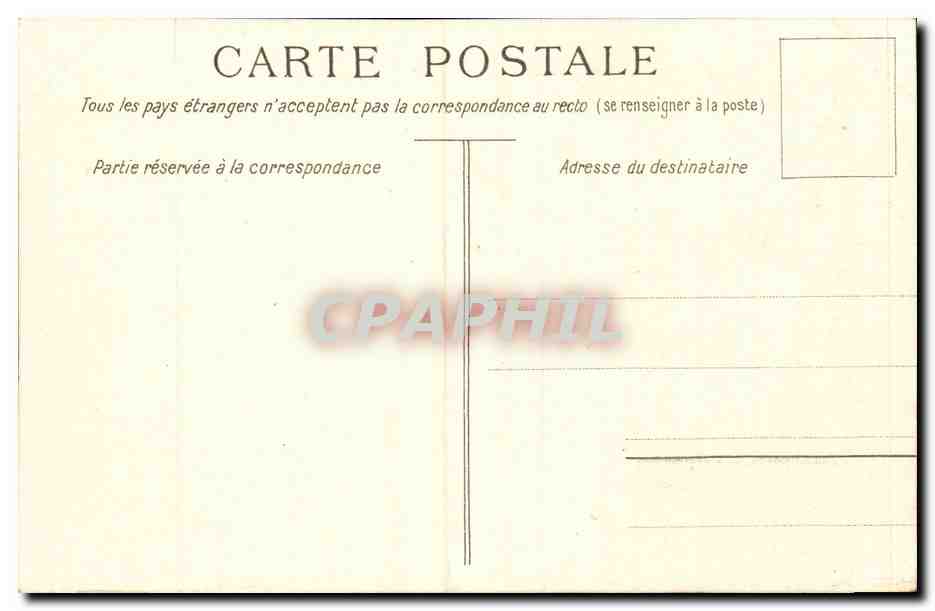 CPA Marseille Bassin du carenage et fort Saint Jean — Rückseite