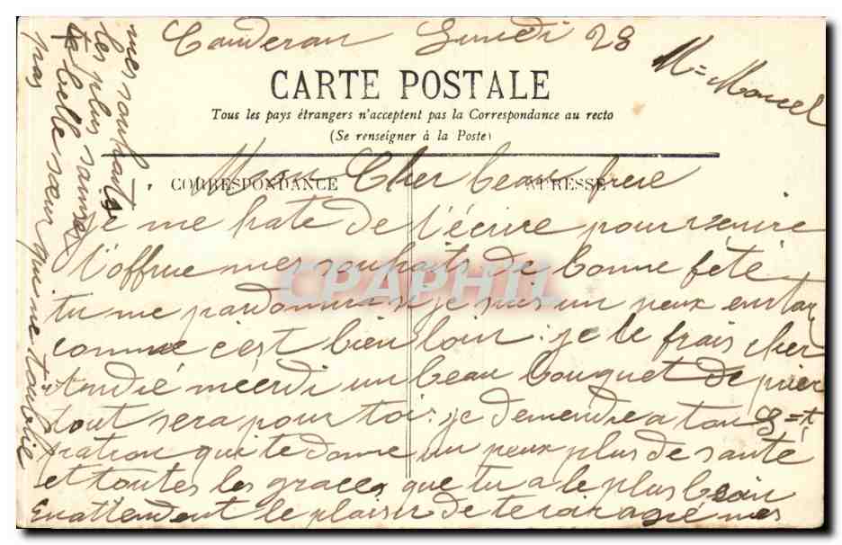 CPA Bordeaux Vue generale des quais — Verso
