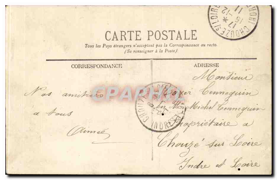 Cuirassé d'Escadre "Liberté" — Détroit en rade de Toulon par explosion — Éditeur E.P.D. n°143 — Verso