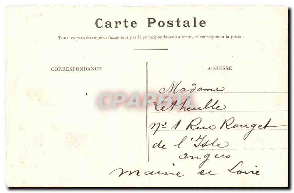 CPA Cholet Retour des manoeuvres Rentree a la caserne Militaria  — Rückseite