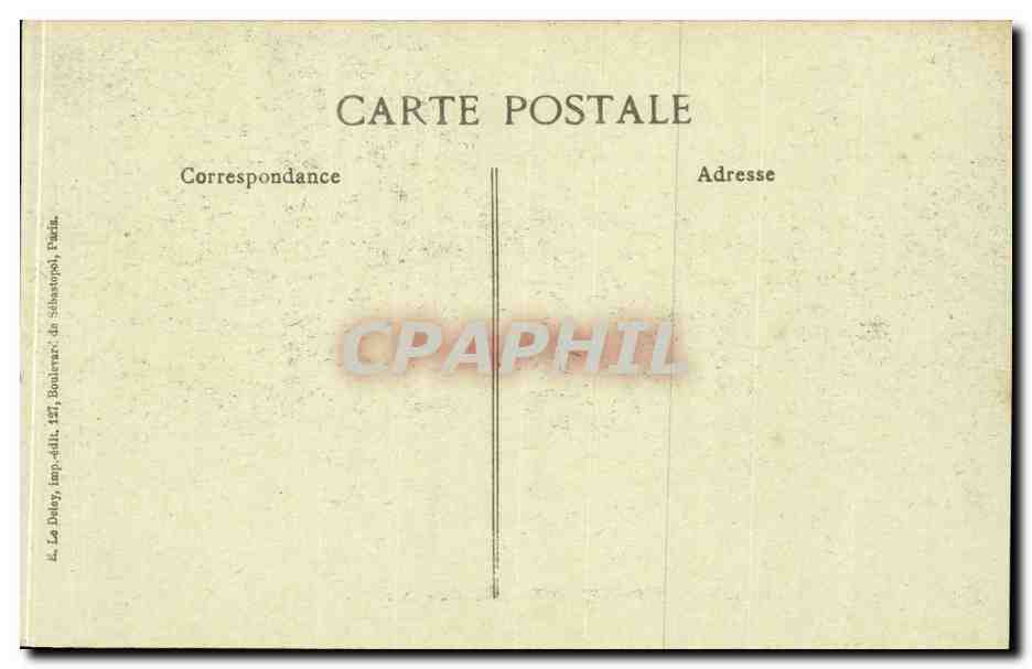 CPA Paris Revue du 14 juillet 1917 Au lion de Belfort Militaria — Rückseite