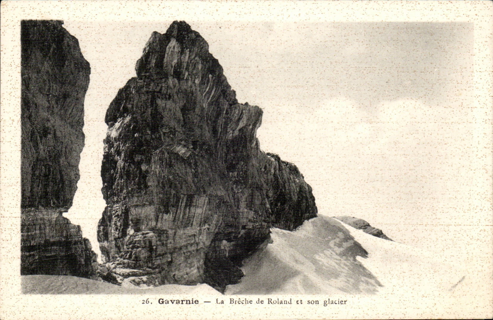 CPA Gavarnie la breche de Roland et son glacier