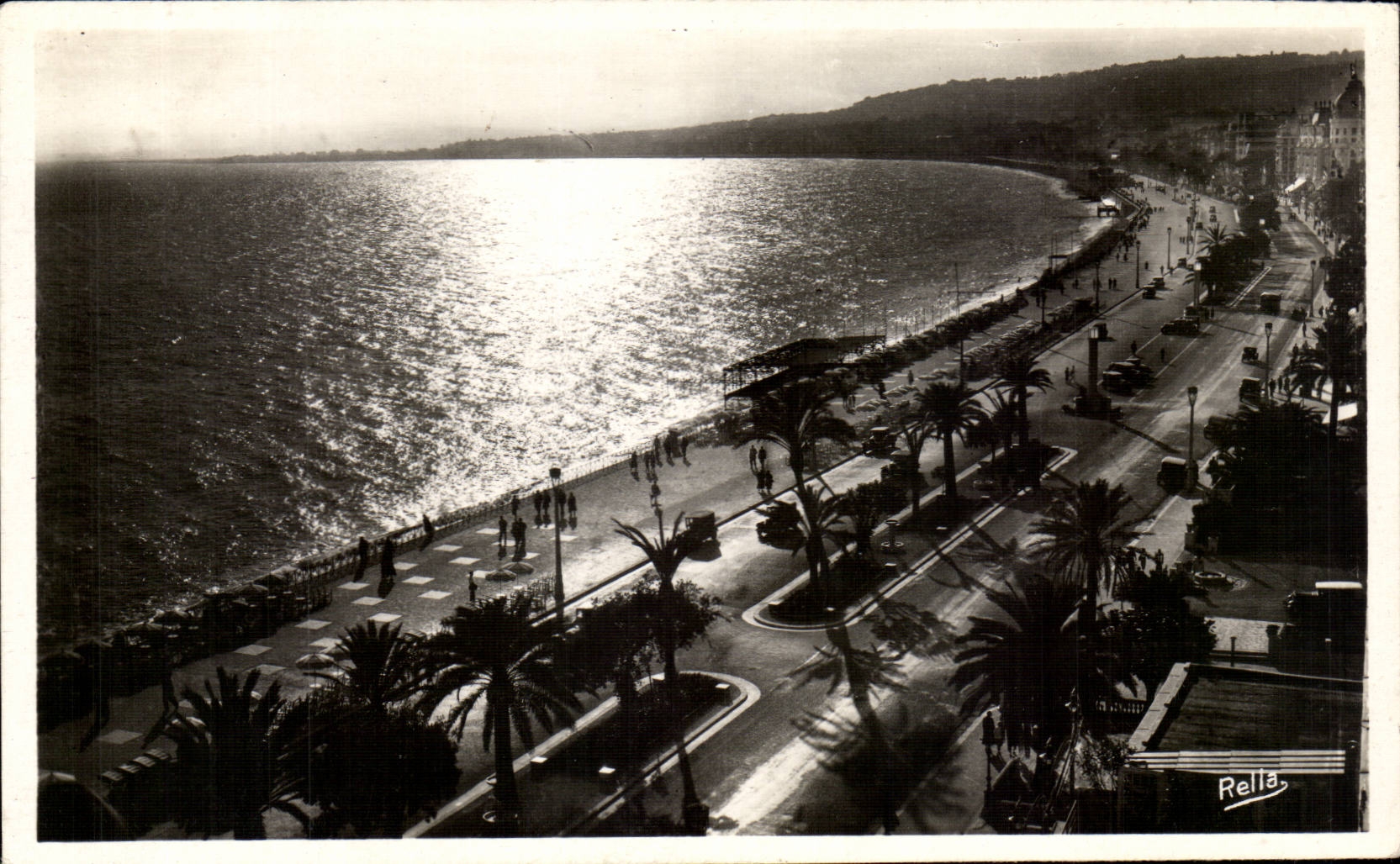 CPSM Nice Coucher de soleil sur la promenade des anglais 
