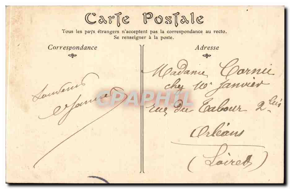 CPA Nantes le pont du du quai Fayol — Rückseite