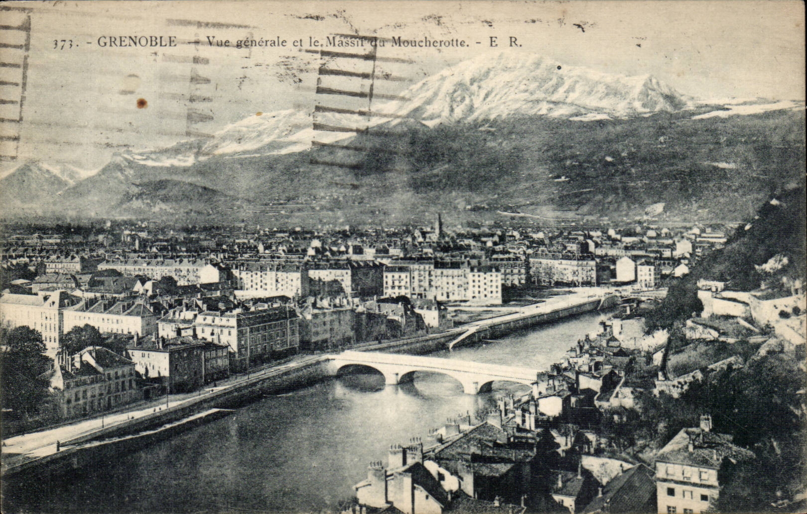 CPA Grenoble Vue generale et le massif de Moucherotte