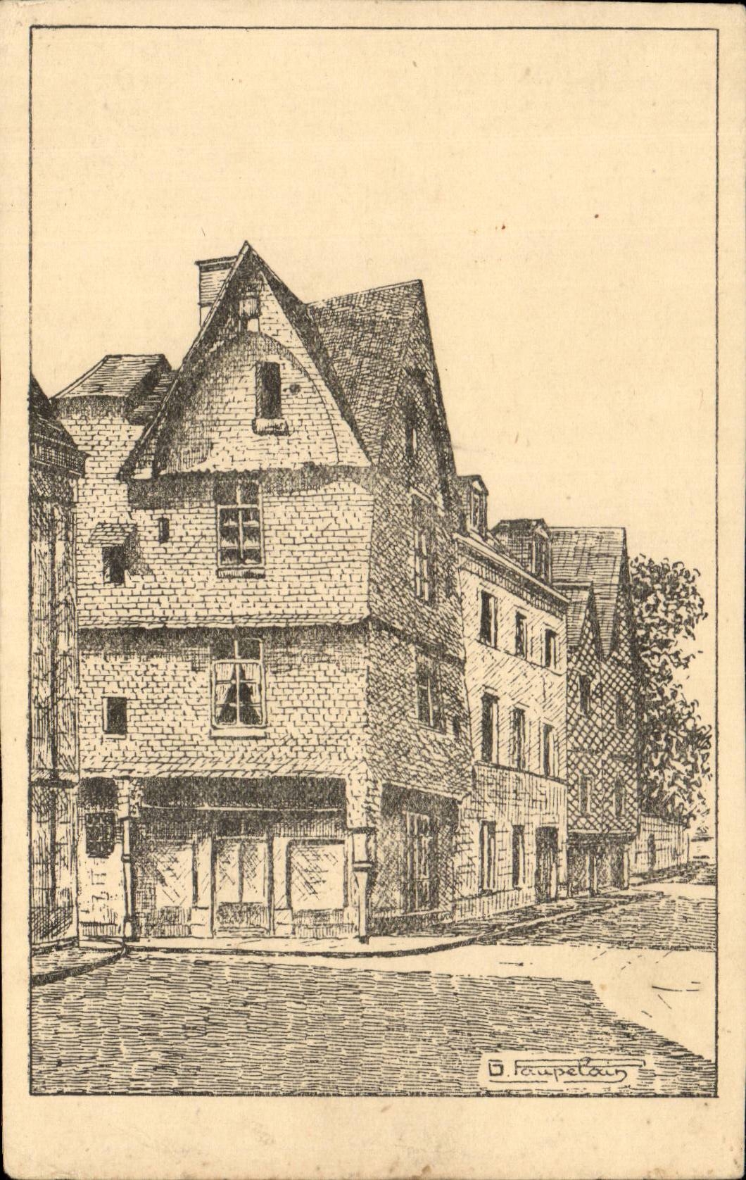 CPA Tours Vieilles maisons Place foire le Roi