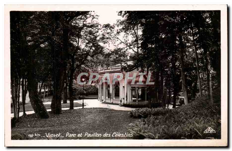 CPA Vichy Parc et pavillon des Celestins
