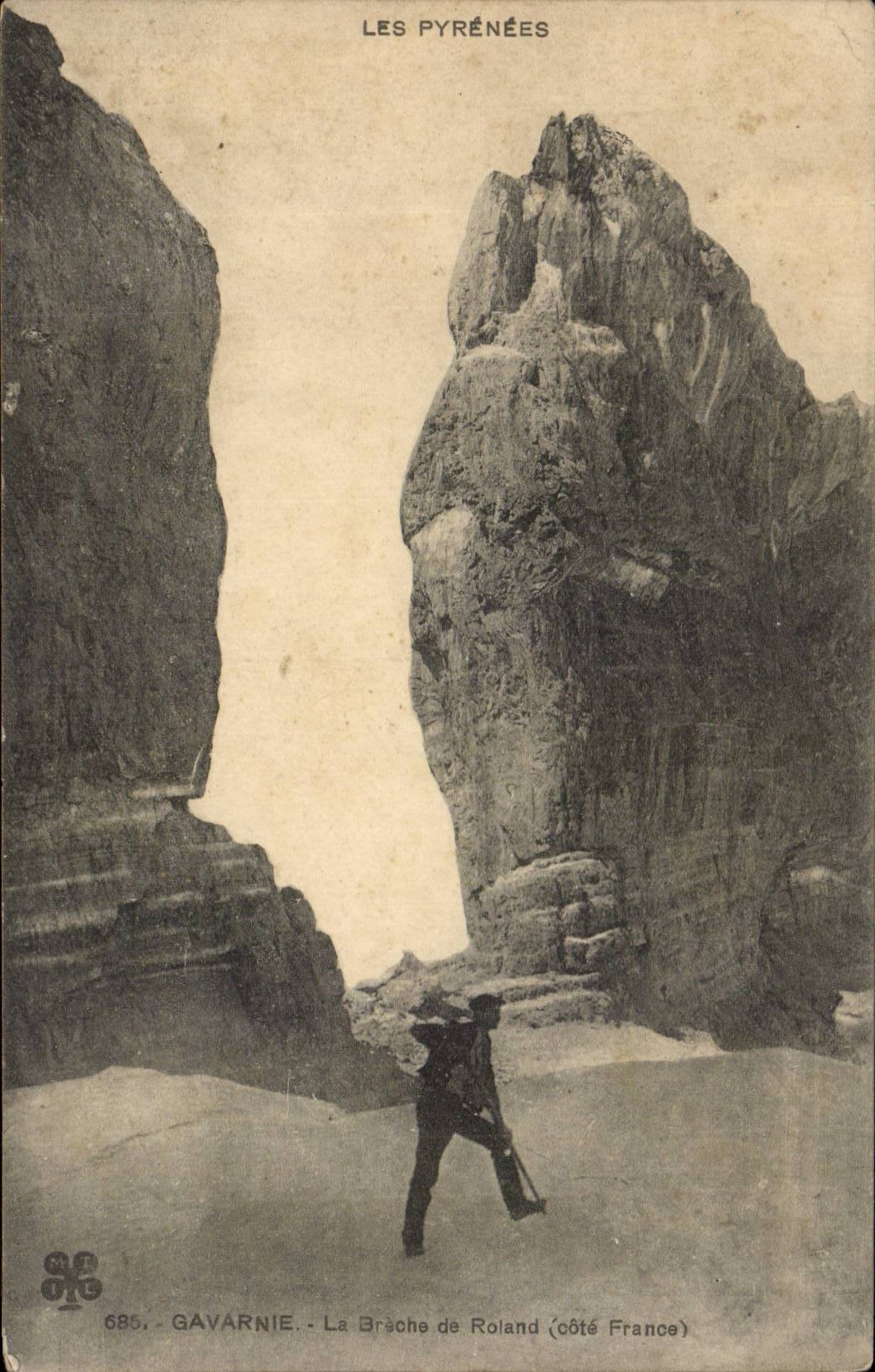 CPA Gavarnie La breche de Roland