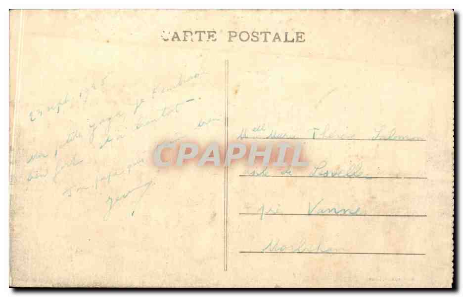CPA Militaria Camp de Mailly Canon de 285 mm berceau — Rückseite
