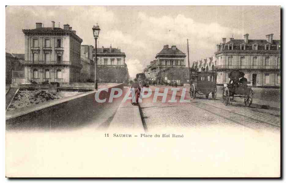 CPA Saumur Place du roi Rene