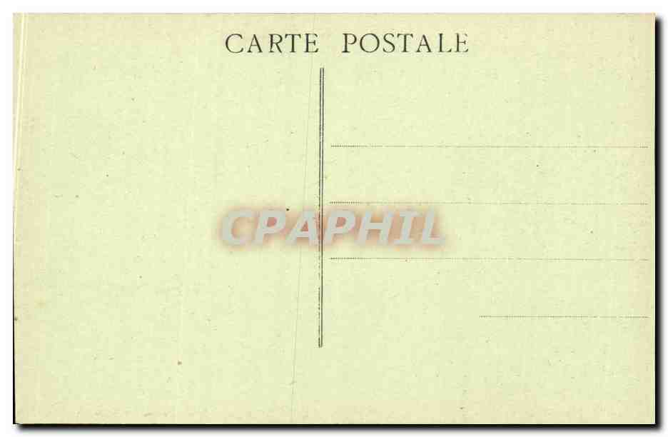 CPA Militaria Camp de Coetquidan Allee des sapins et baraquements d'artillerie — Rückseite