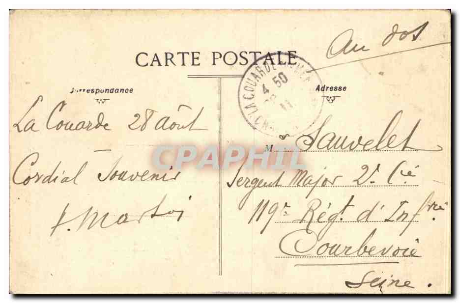 CPA Militaria Saint Martin de Re Entree de la citadelle — Rückseite