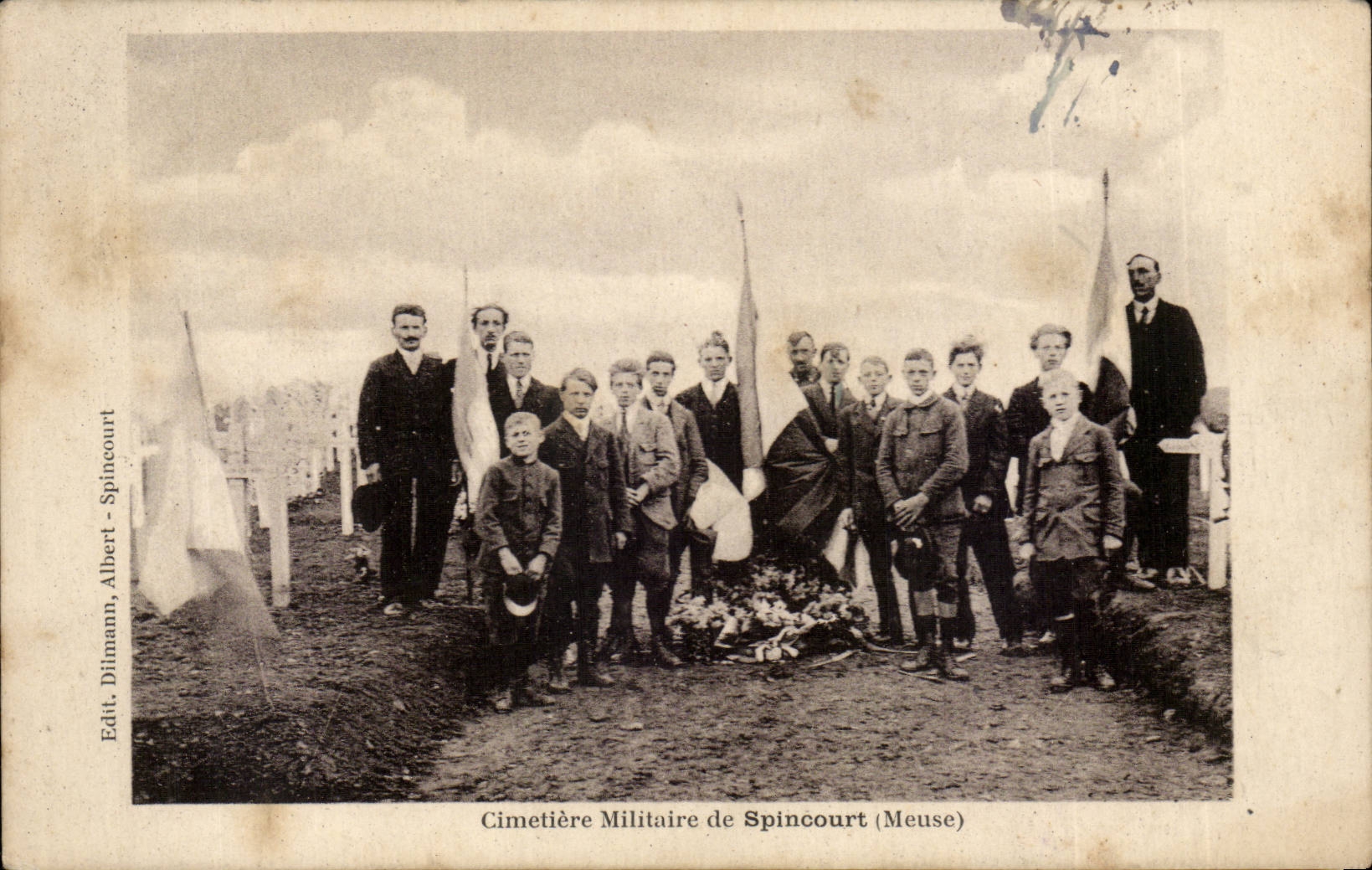 CPA Militaria Cimetiere militaire de Spincourt 