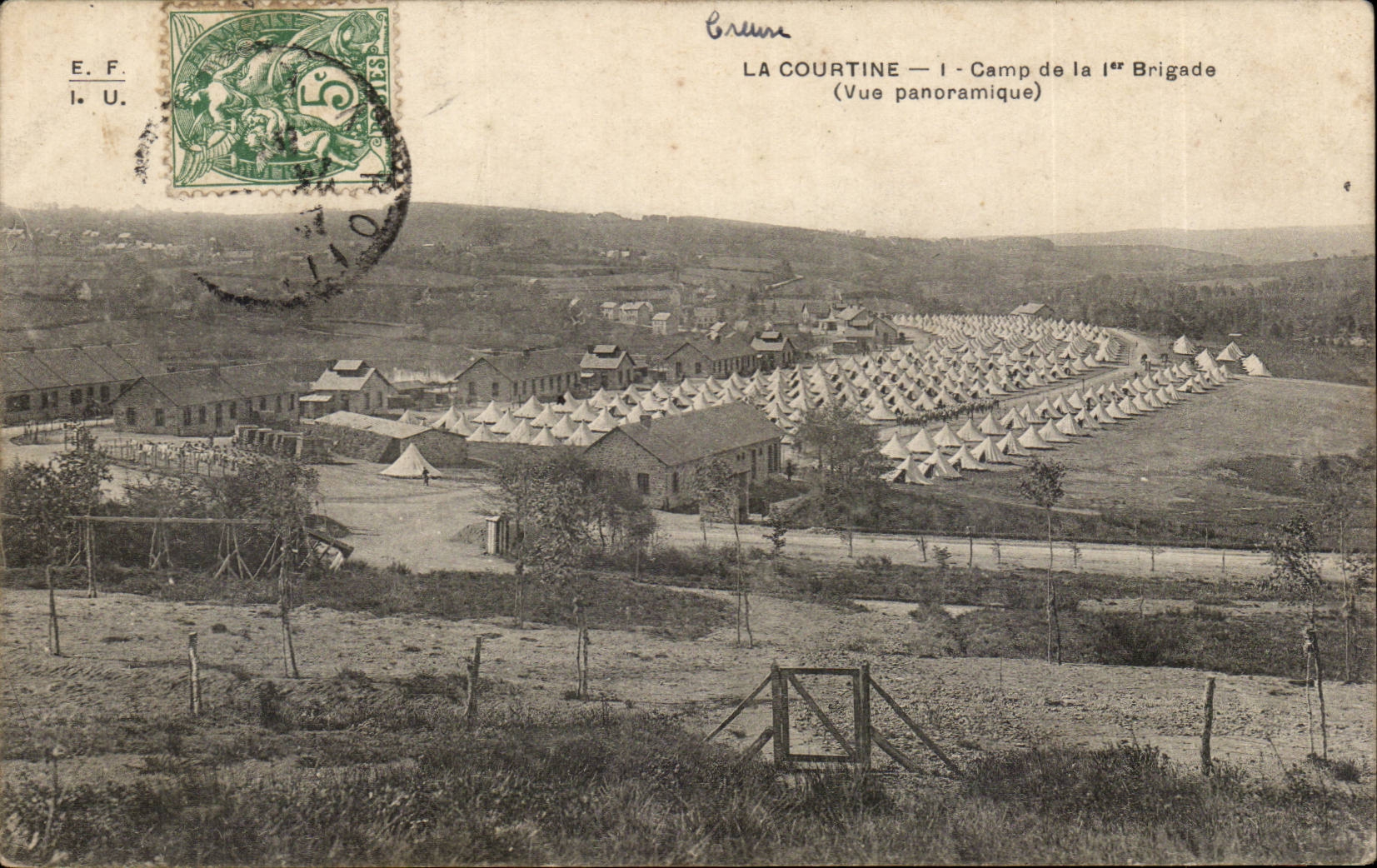 La Courtine — Camp de la 1ère Brigade — Vue panoramique