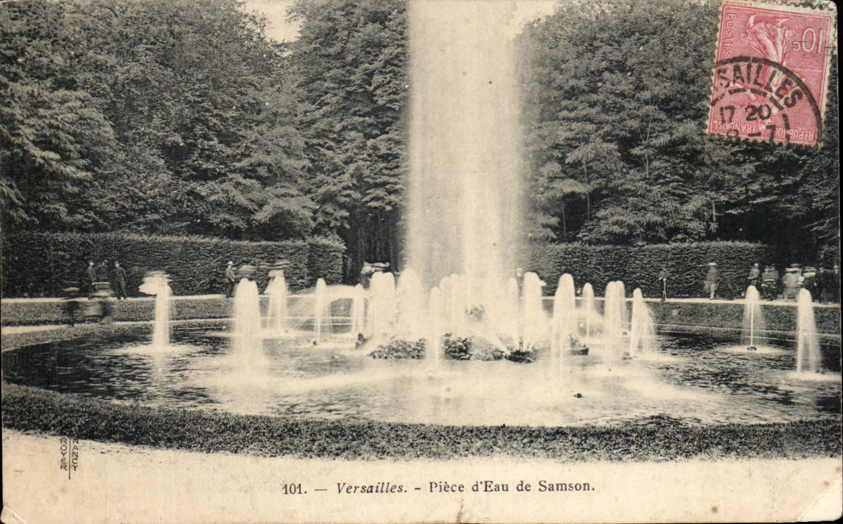 CPA Versailles Piece d'eau de Sanson