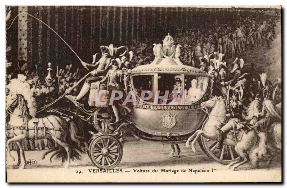 Versailles — Voiture du Mariage de Napoléon Ier — éditeur B.D.