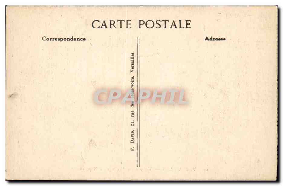 Versailles — Voiture du Mariage de Napoléon Ier — éditeur B.D. — Verso