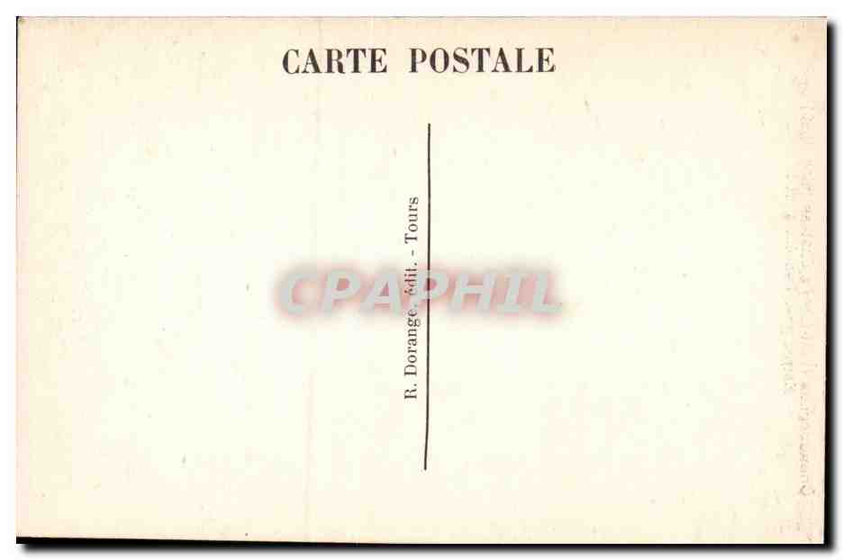 CPA Chenonceaux Le chateau Entree avec pont levis — Rückseite