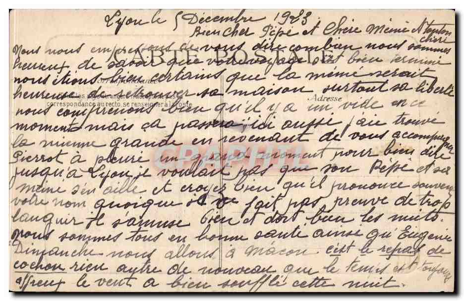 CPA Saint Leonard des Bois Les rochers de Baudor  — Rückseite